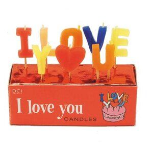 I Love You Candles